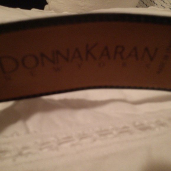Vintage Donna Karan Green Wide Ladies Belt size SM